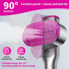 Dr.Flash Handheld Garment Steamer for Clothing, Portable Iron Steamer Combo Travel Steam Generators, 7 Modes with LED Display, 15S Fast Heating, 90° Swivel Handle, 1-Button Start, Travel Stuff, New Year Gift